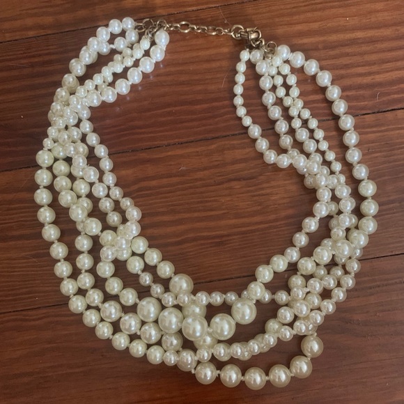 J. Crew Pearl Twisted Hammock Necklace - Picture 3 of 5